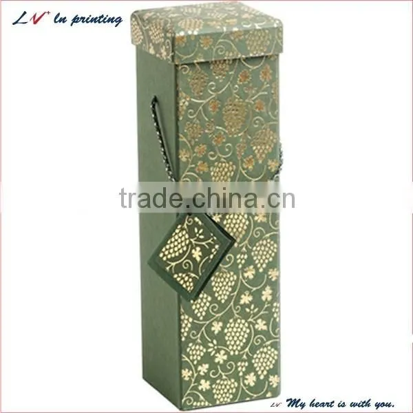 high quality cardboard paper wine box made in shanghai