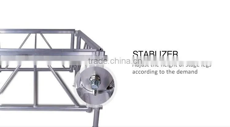 Suitable for mobile performance cheap portable aluminium mobile stage