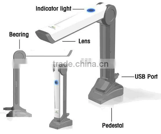 wireless desktop document camera, DIGITAL VISUALIZER, visualize presenter 1080P full HD
