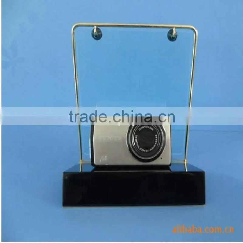 wholesale clear carylic organic glass camera display cabinet