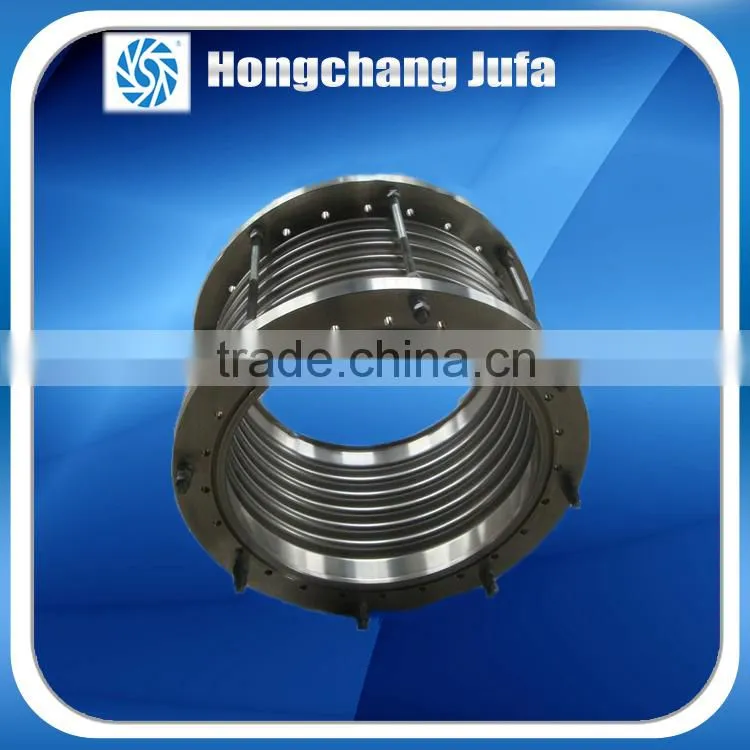 Axial internal compression flange end expandable braided sleeving