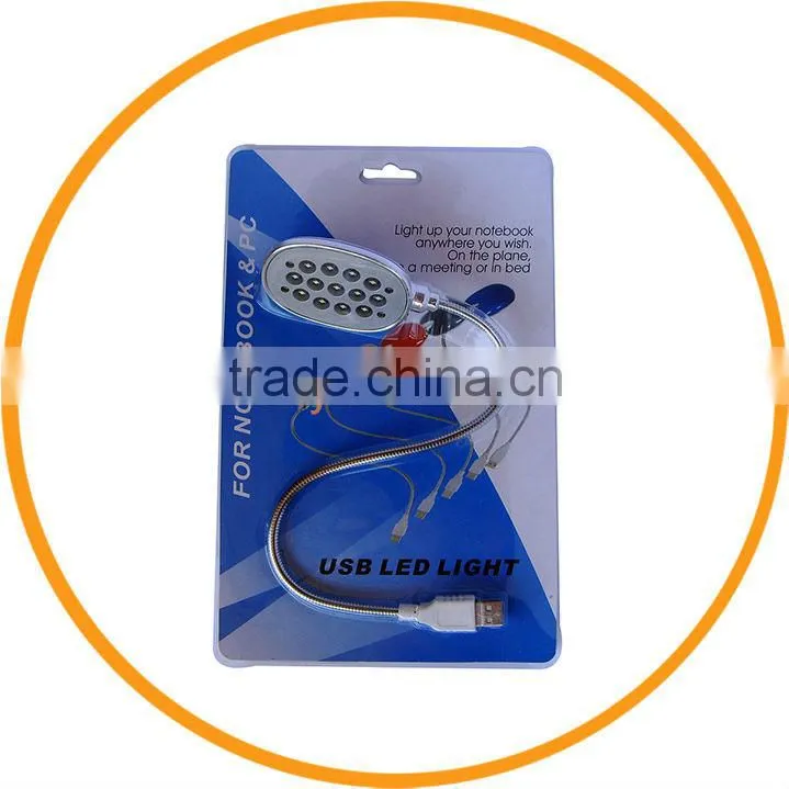 USB 13 LED Flexible Neck Light Reading Lamp for PC Computer Laptop Notebook from dailyetech