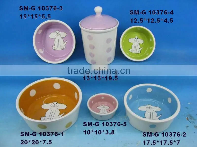 elegant ceramic pet food hopper