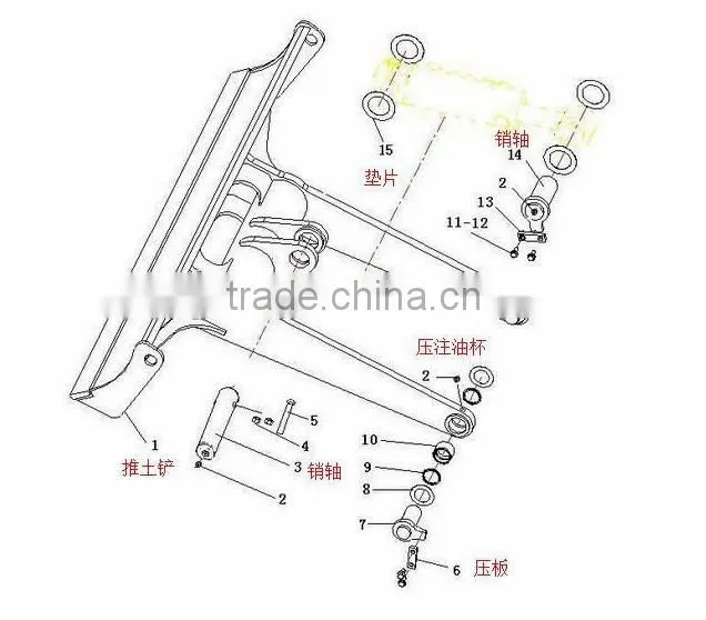 ISO9001:2008 excavator dozer bucket blade for SDLG