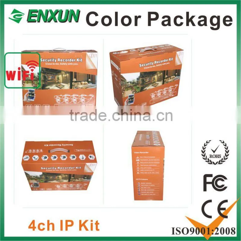 low price 4ch nvr wireless kit security camera system