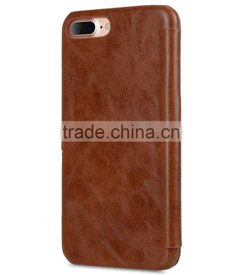 Newly Brown Pocket Book Type PU Leather Case for Apple iPhone 7 Plus(5.5")