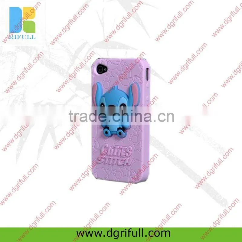 New pattern high quality silicone fancy case for iphone 4