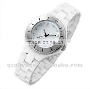 Fashion Wristwatch for women, white ceramic wristwatch