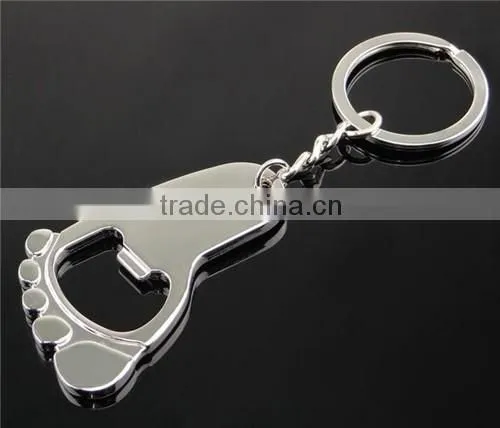 Wholesale cheap factory price blank beer bottle keychain