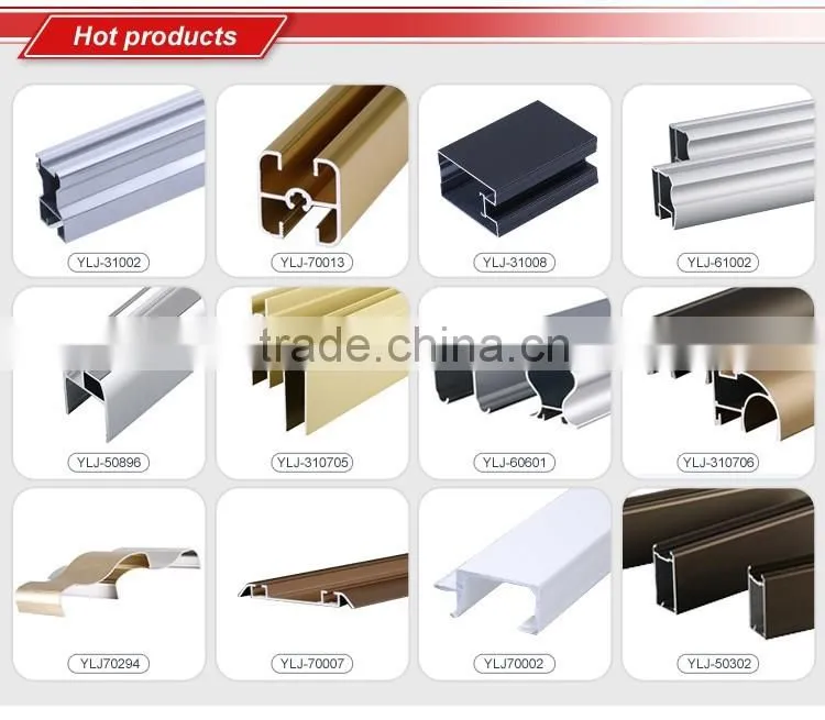 Aluminum Extrusion Profile 6061 T6 Anodized Window Frame
