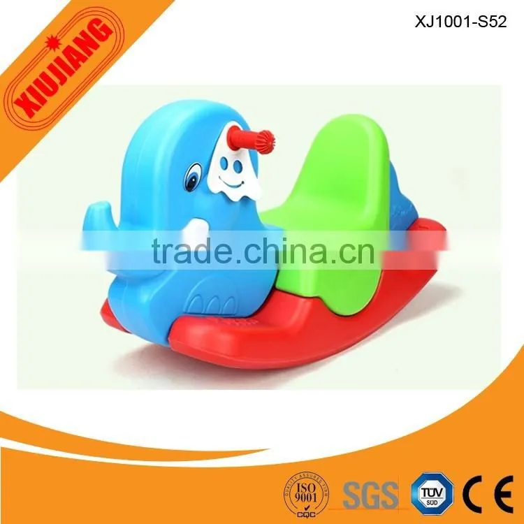CE approved eco-friend plastic outdoor rocking horse for kids