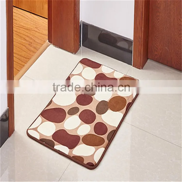 polyester antislip plain cheap fancy door mat