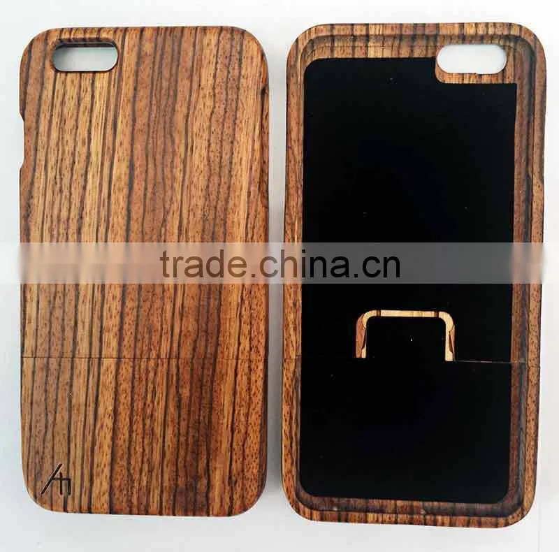 Zebra wood case for apple iphone6+