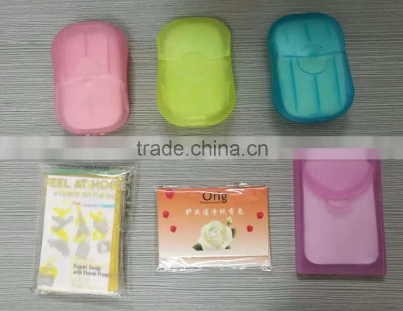 25pcs hand washing paper perfumed soap, dissolving paper soap, travel paper soap