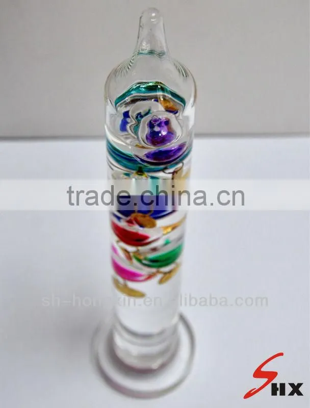 Galileo Thermometer/hand-crafted glass Galileo thermometer