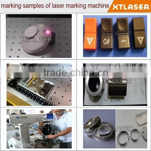 metal barcode printing by fiber laser marking machine