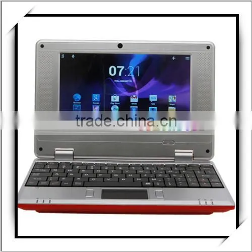 Cheap 1GB 7 Inch VIA8850 1.5GHz Android 4.1 Chinese Laptop Netbook with 8GB Hard Drive Red US Standard
