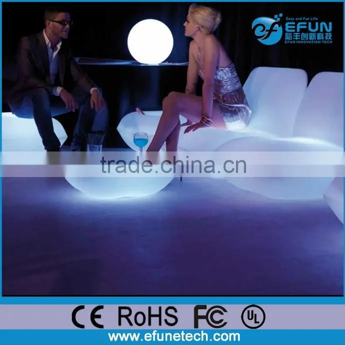 remote control battery operated rgb color changed inflatable led light leisure sofa