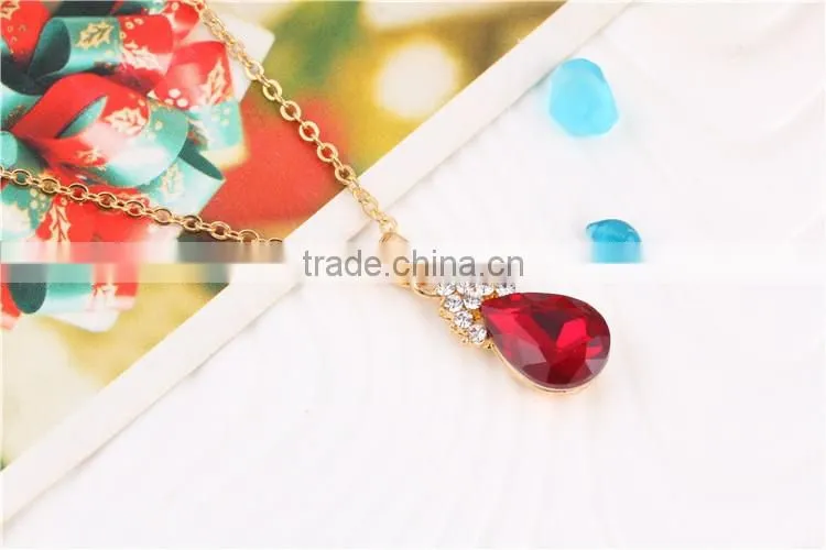 Online shonp china wedding earring and necklace set white cubic zircon stone jewelry