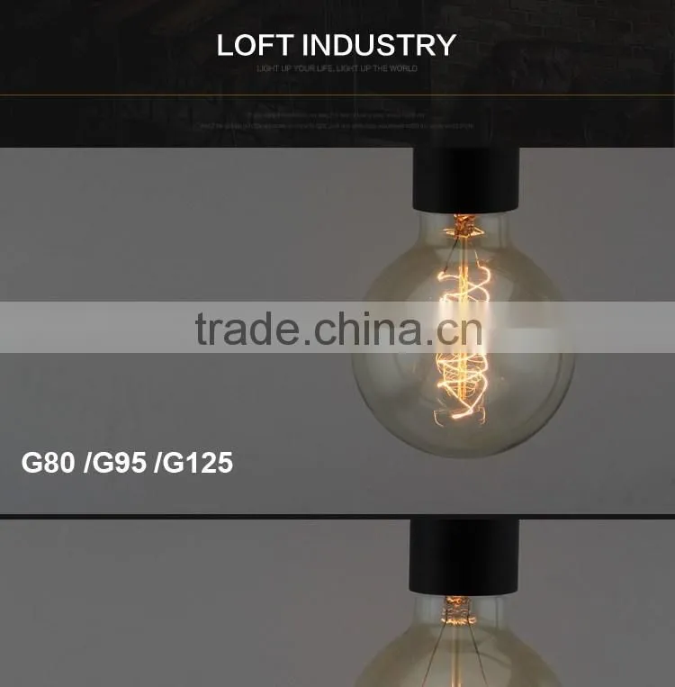 Manufacturer Vintage Antique Edison Bulb Decorative Filament Light Bulb 110-240v Industrial Bare Bulb