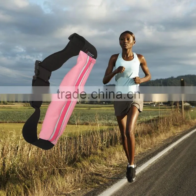Sports Running Waist Pack Runner Belt waist bag with two pockets