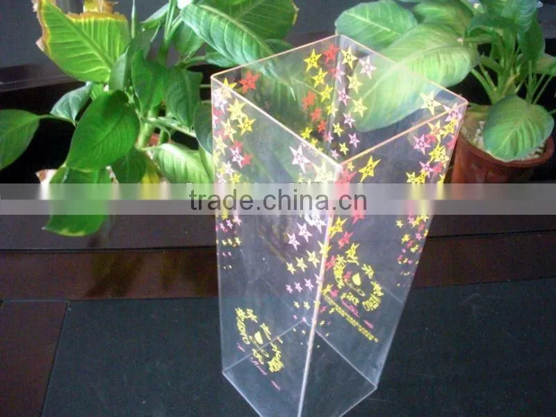 bespoke acrylic wine box, wine packing box
