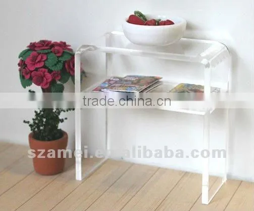 15mm clear console table 500mm wide
