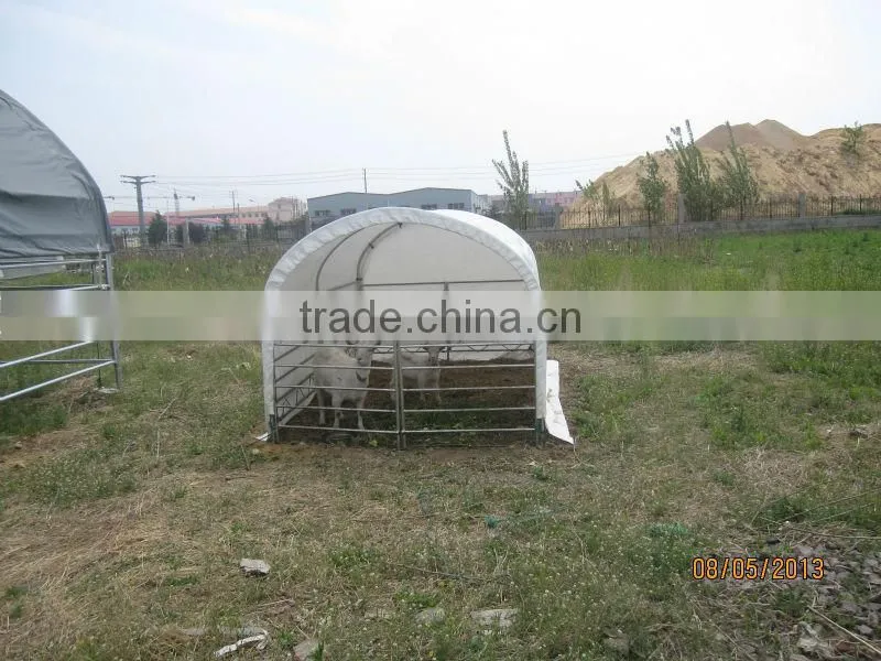 Horse stable with roof