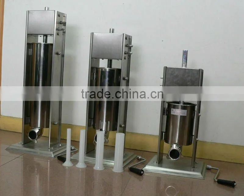 Industrial Maunal verticial sausage stuffer for 3/5/7/10/15L CE,Rohs approved