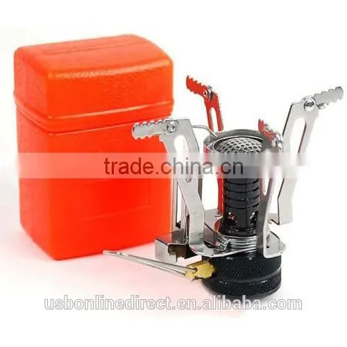 Mini Stove Portable Outdoor Picnic Gas Stove Foldable Camping Stove Steel Ultralight Backpacking Canister