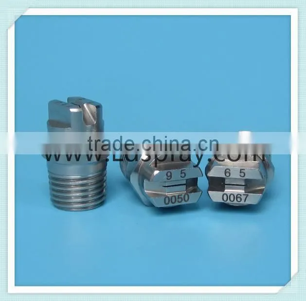 Stainless steel ss or brass or pp plastic flat fan water veejet spray nozzle