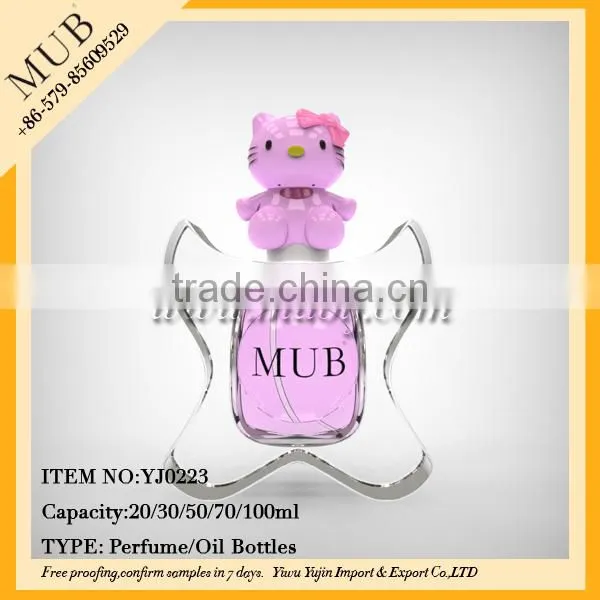 Beauty decorative perfume bottles for kids empty crystal perfume bottle