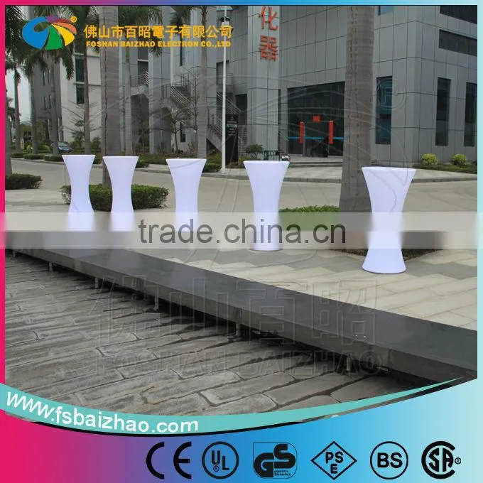 rgb LED plastic Square or round led light LED coffee table
