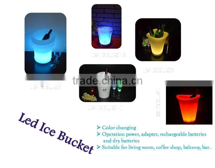 factory direct sale led ice bucket controller rechargeable