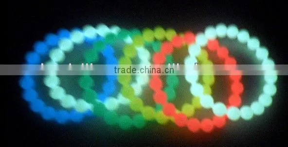 2013 Christmas decoration colorful beads silicone buddha bracelet