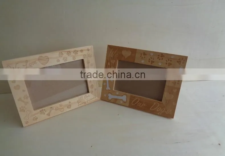 Cheapest factory custom-made new style funny baby wooden photo frame wholesale