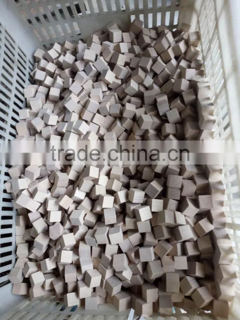 1.5" Natural Unfinished Hardwood Craft Wood Blocks