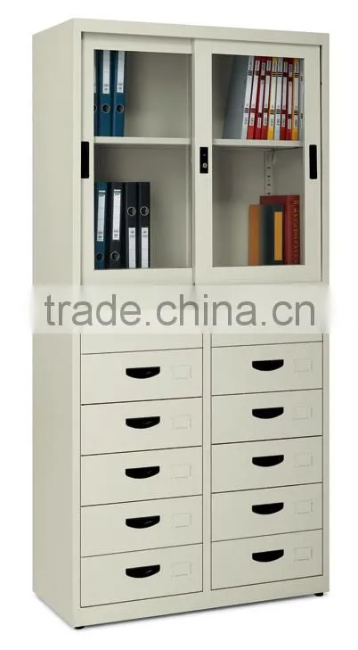 2 door Metal swing door filing cabinet