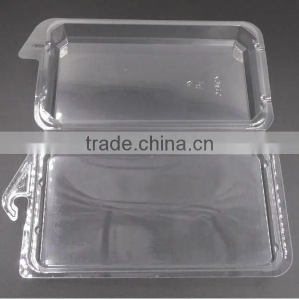 Blister large clear plastic fruit container with lid for fruit packaging
