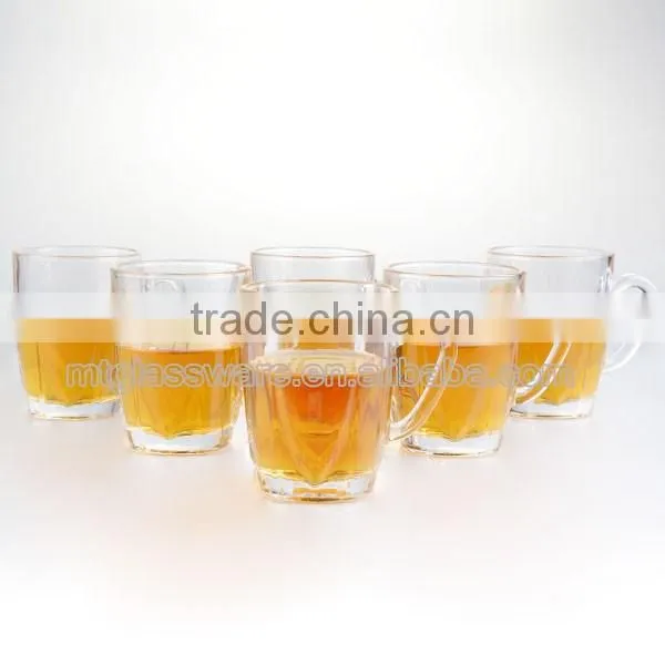 2016 summer style beer glass cup with handle