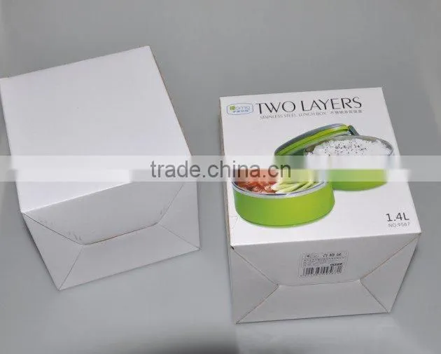 Stainless Steel18/8 Colorful Children lunch box/Tiffin Box/food container with mirror polishing