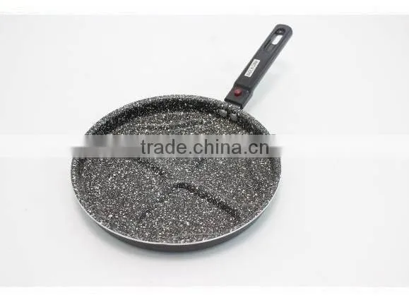 Nonstick Aluminium Egg Poacher Skillet Frying divided pan
