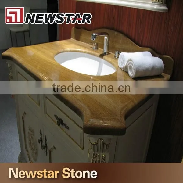 Custom irregularity design marble vanity top
