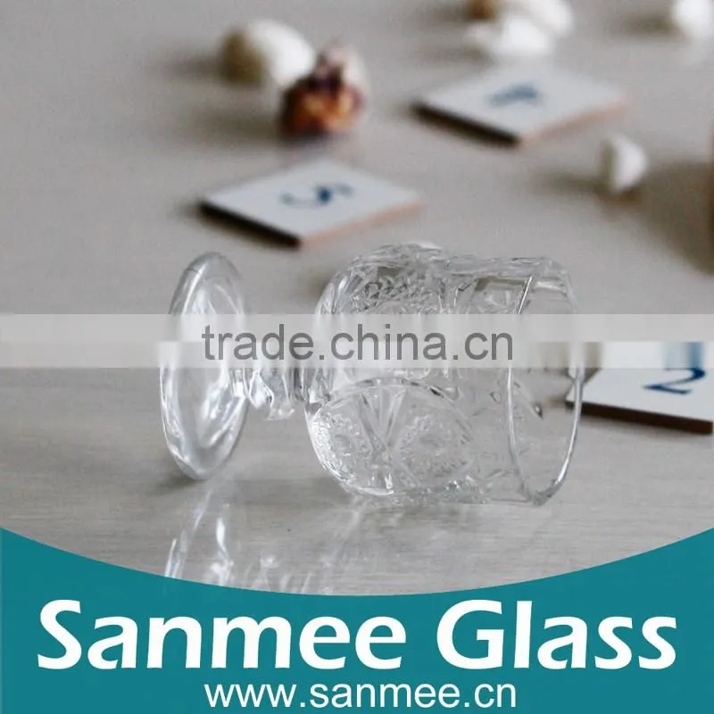 Elegant Embossed Mini Cheap Vodka/Wine Glass Goblet