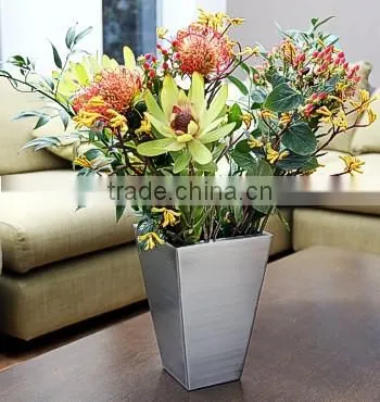 JINXIN Decorative Polished Stainless Steel Flower Vase