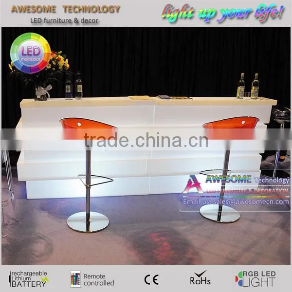 2017 portable bar light up led furniture for sale
