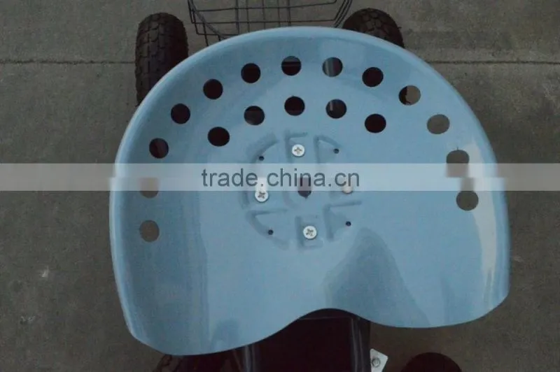 TC4501D Rolling garden work seat cart With Bucket Basket TC4501D