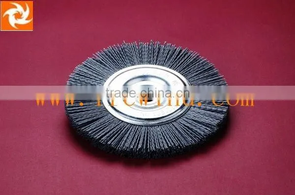 5" abrasive wire circular brush nylon wire wheel brush