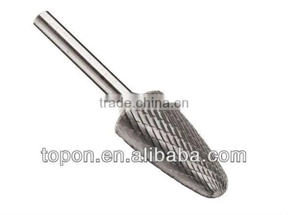 double cut radius end carbide rotary cutter