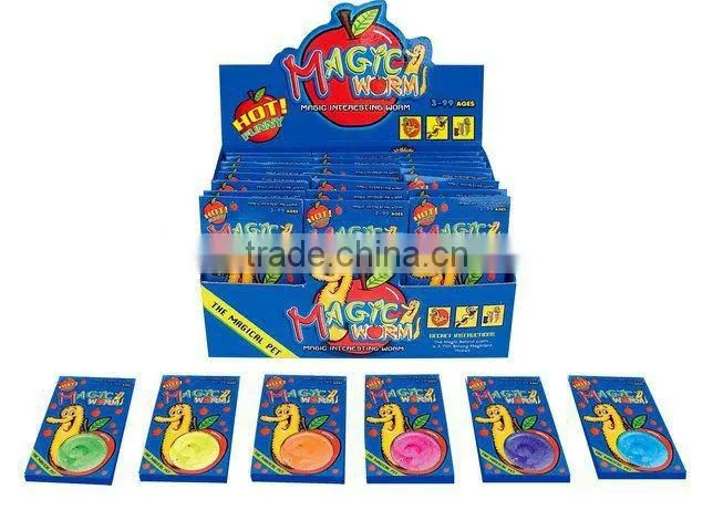 Magic twisty worm/plush magic worm/magic fuzzy worm